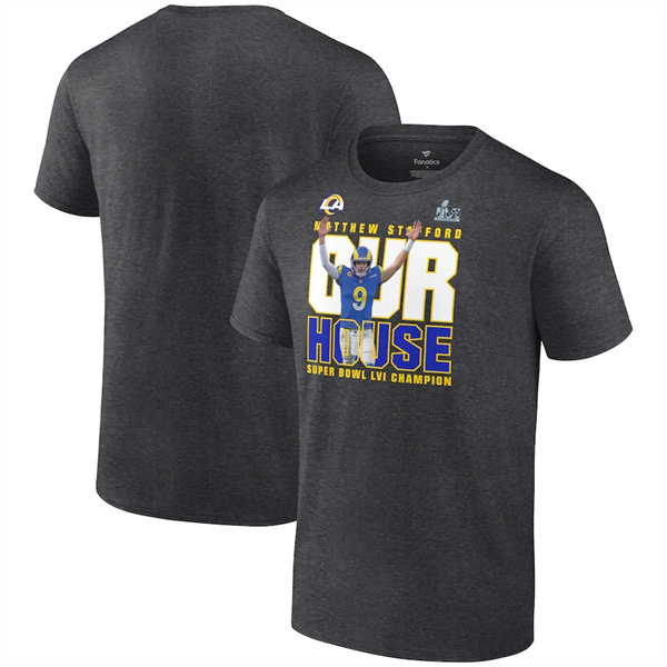 Men's Black Los Angeles Rams 2022 Super Bowl LVI Champions T-Shirt